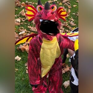 Red Dragon Kids Costume